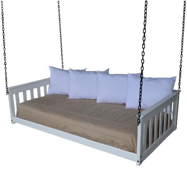 VersaLoft Mission Hanging Daybed with Chain - Outdoor Hammock Swing Bed for Patio, Garden, Backyard Relaxation and Boho Decor