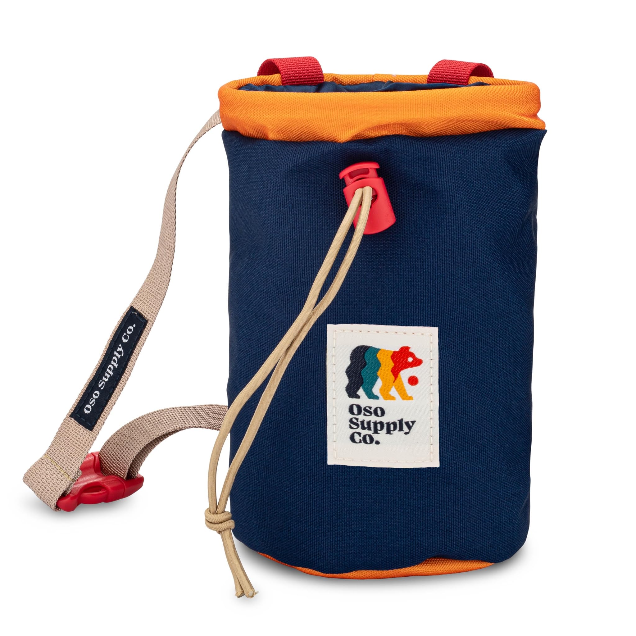 Premium Rock Climbing Chalk Bag with Quick-Clip Belt & Zippered Pockets - Durable Bouldering Chalk Bucket for Indoor/Outdoor Climbing, Gym Training & Mountain Adventures
