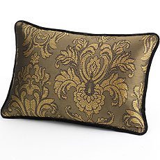 Elegant Gilded Tapestry Decorative Throw Pillow Cover 12x18 Inches - Perfect for Sofa, Bed, Couch & Home Decor