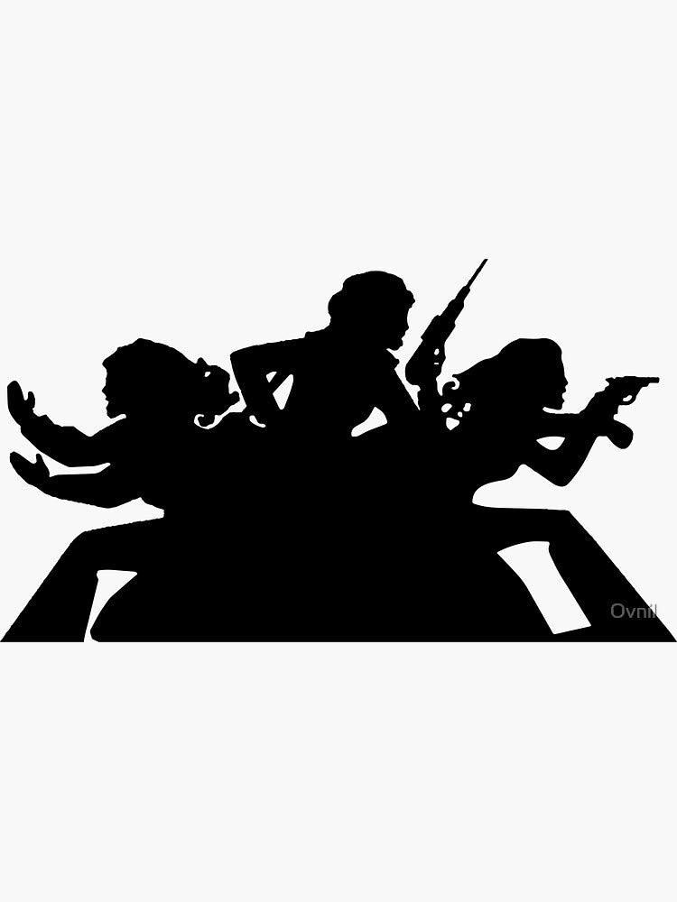Charlie's Angels Decal Sticker - Waterproof Vinyl for Cars, Trucks, Laptops, Walls & Windows - Fun Graphic Design for Vehicle Decoration, Room Decor & Personalization