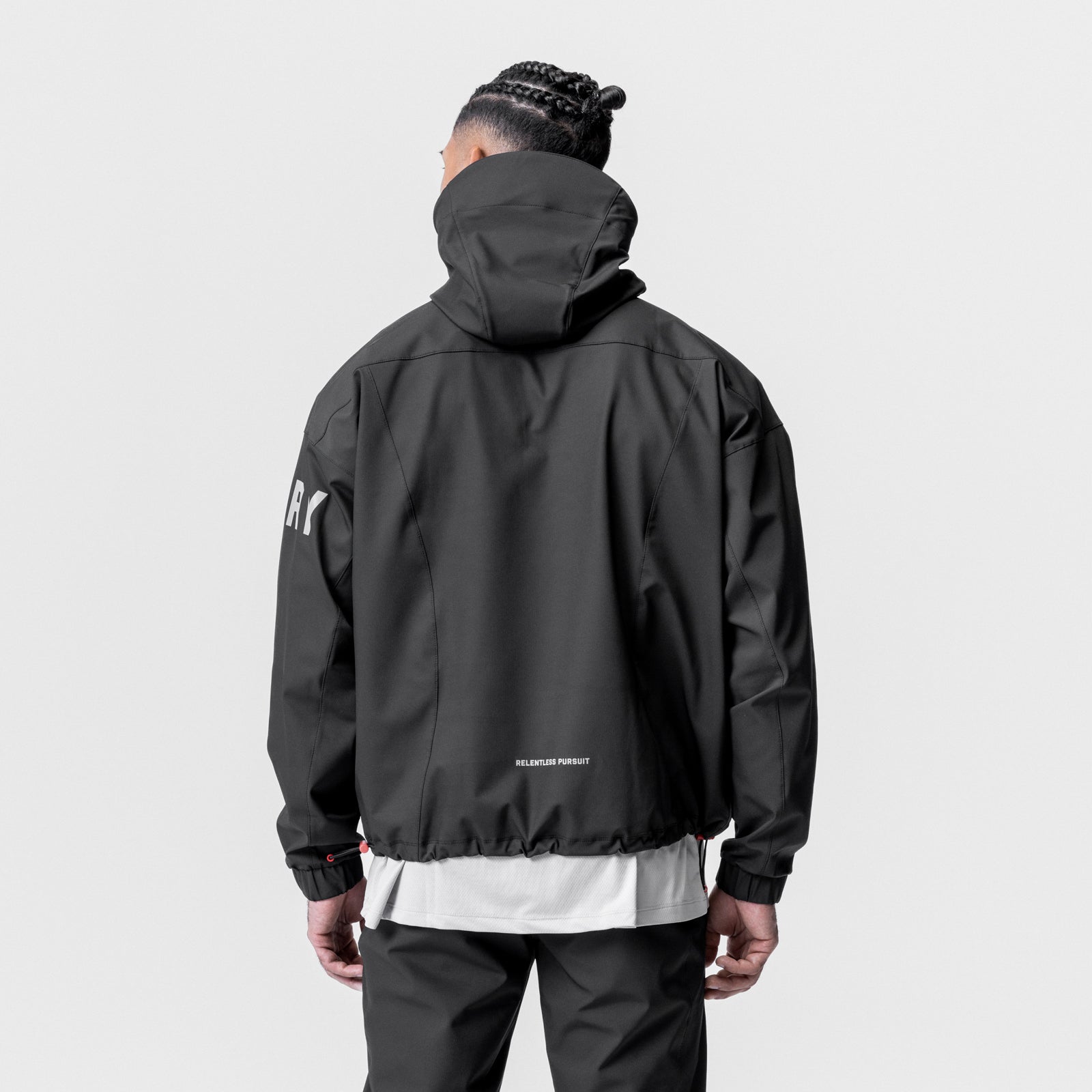 Weather-Ready Anorak Jacket for Men & Women - Waterproof Windbreaker with Hood - Lightweight Outdoor Rain Jacket - Perfect for Hiking, Camping & Travel (Black)