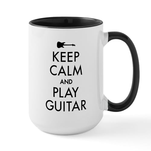 White/Black Inside - Keep Calm And Play Guitar