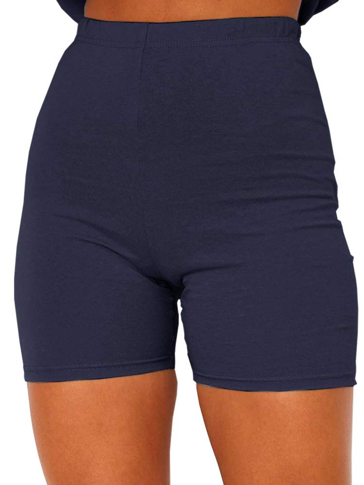 Pfvkeree Women's High Waisted Workout Biker Shorts - Tummy Control Running, Yoga & Athletic Short Leggings for Gym, Fitness & Casual Wear