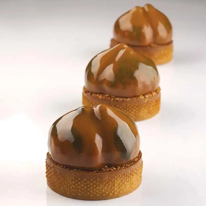 Pavoflex Marron 20 Forms Cedric Grolet - Premium Pastry Molds for Professional Bakers & Home Chefs - Perfect for Macarons, Chocolates & French Desserts