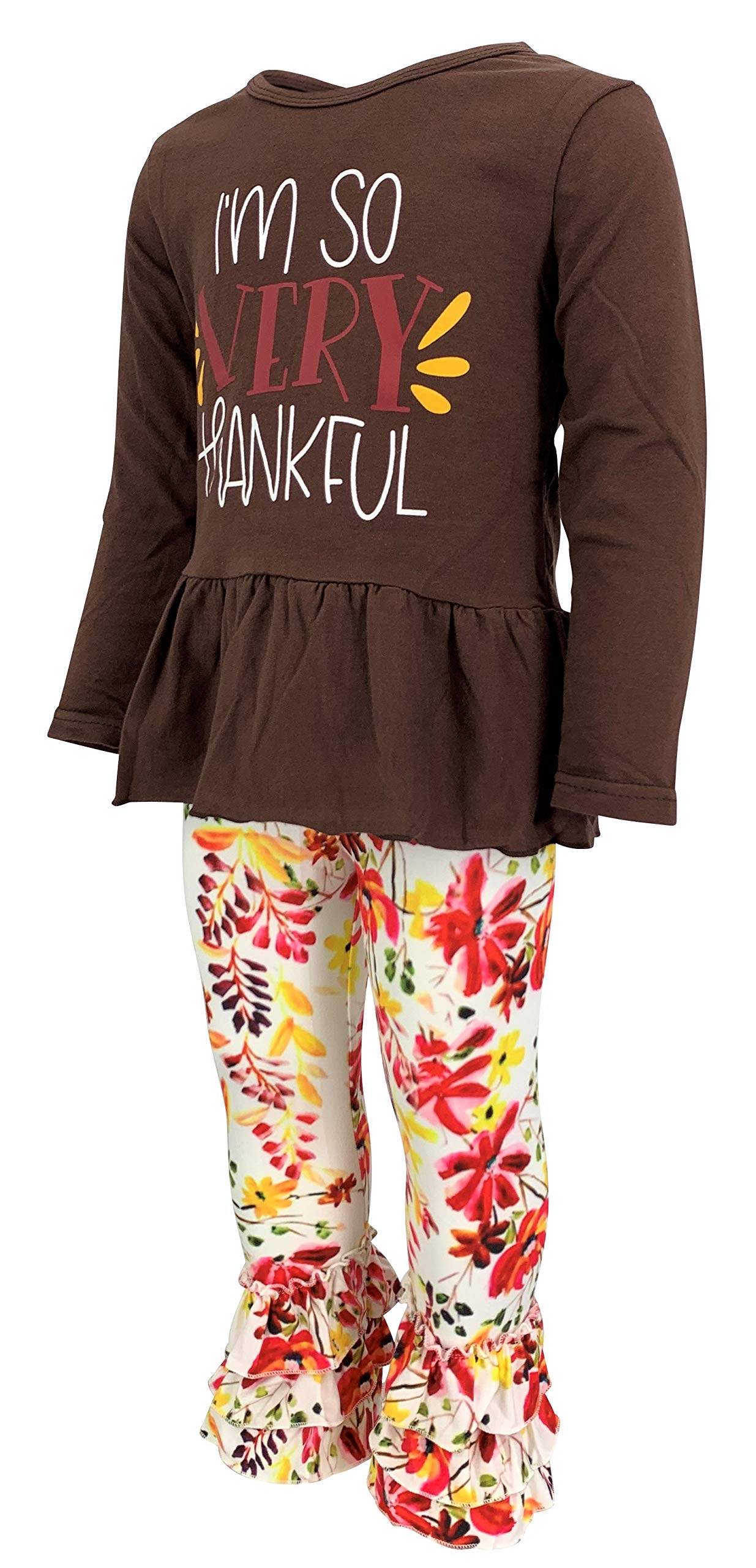 Girls 2-Piece Ruffle Leggings Outfit with Tunic - Toddler Clothes Set for Playdates