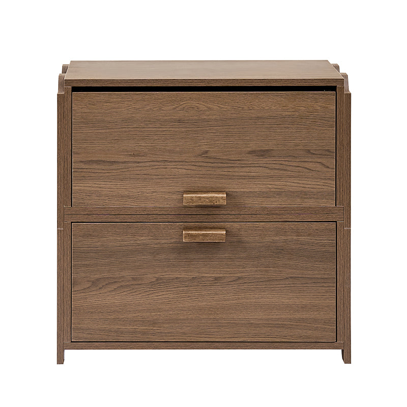 Modular Stackable Storage Drawers Nightstand with Flexible Organization - Hagen Space-Saving Bedside Organizer for Bedroom, Office & Dorm Room