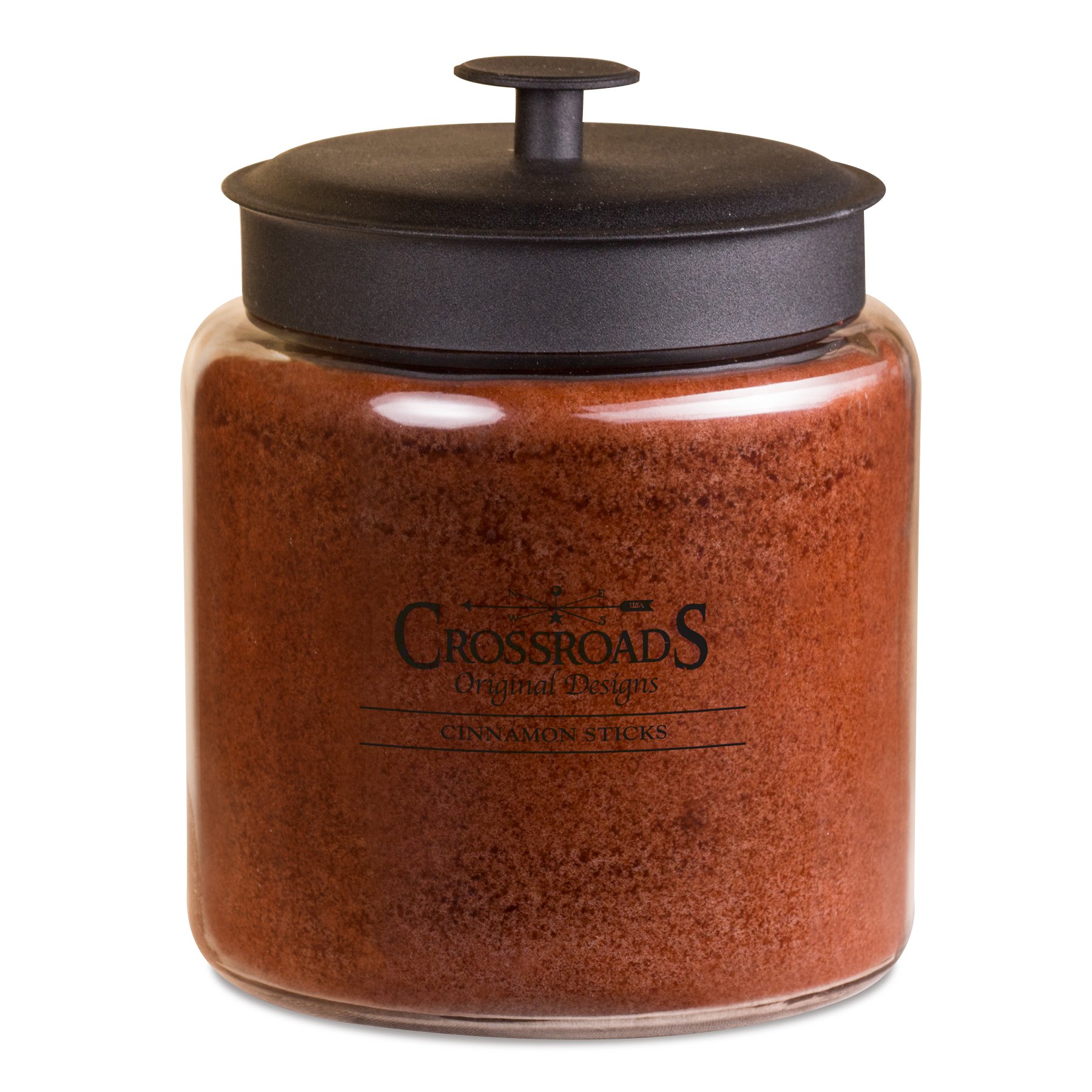 Premium Crossroads Cinnamon Sticks Scented 4-Wick Candle - 96oz Large Jar Candle for Home, Holiday & Relaxation - Perfect for Christmas Decor, Cozy Evenings & Aromatherapy