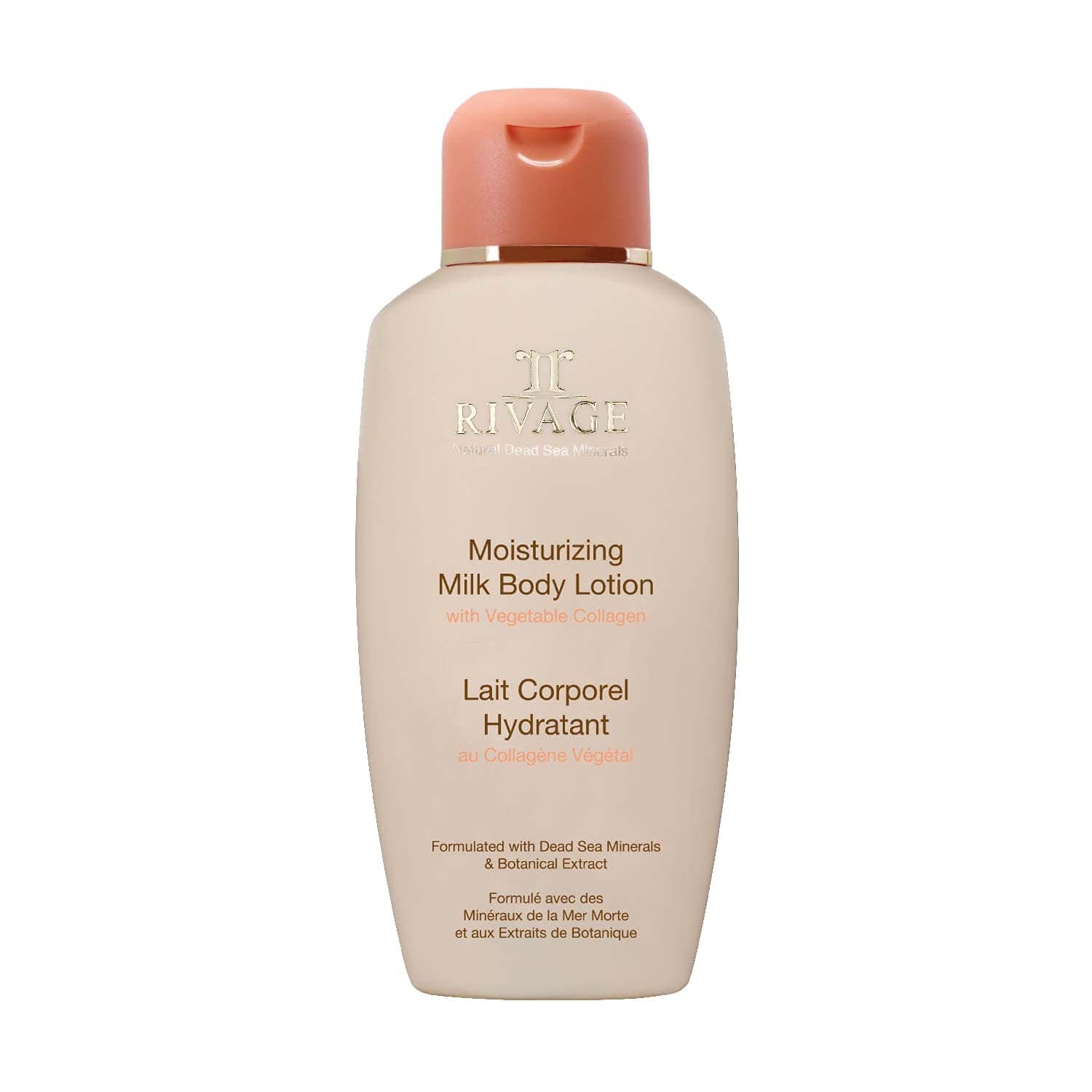 Rivage Natural Dead Sea Minerals Moisturizing Milk Body Lotion 200ml - Vegan, Cruelty-Free Hydration with Dead Sea Minerals & Plant Collagen | Perfect for Dry Skin Care & Daily Moisturizing Routine