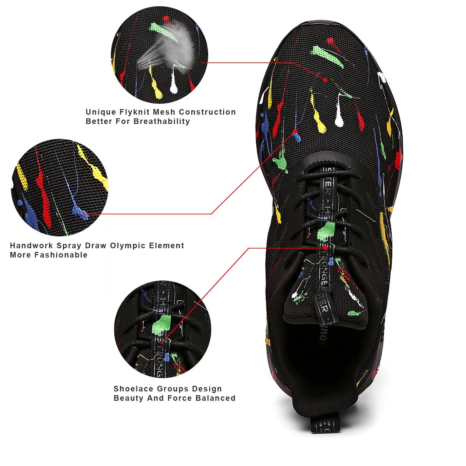 Soulsfeng Women's Running Shoes - Lightweight Breathable Tennis Shoes for Women, Non-Slip Fashion Walking Sneakers - Perfect for Jogging, Gym Workouts & Casual Wear
