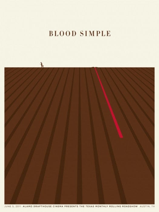 Blood Simple Movie Poster by Jason Munn - Vintage Film Noir Art Print for Home Theater Decor & Cinema Lovers Gift