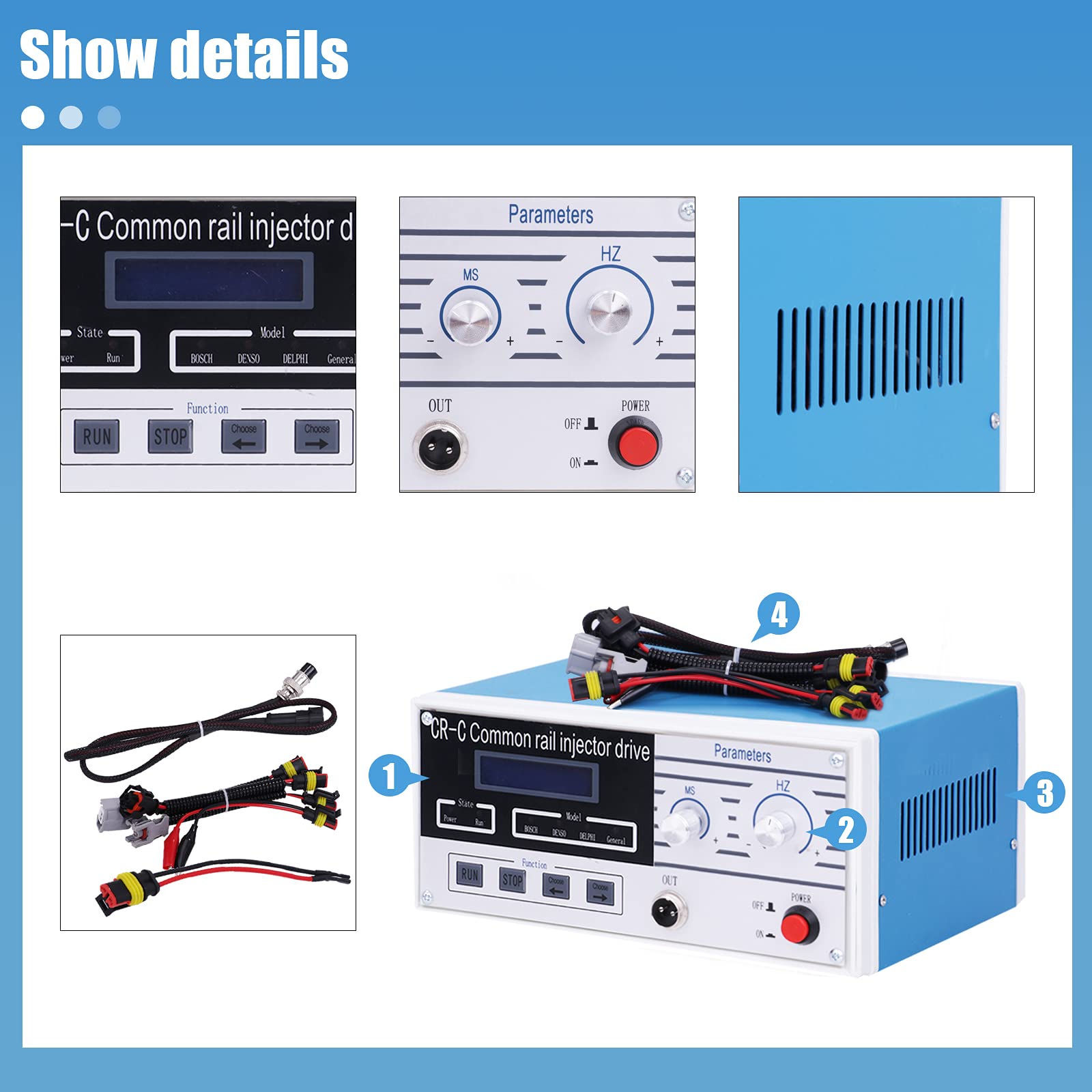 CR-C Common Rail Injector Tester - Diesel Fuel Injector Testing Machine & Repair Tool Kit for Diesel Engines | Professional Diagnostic Equipment for Automotive Workshops & Fleet Maintenance