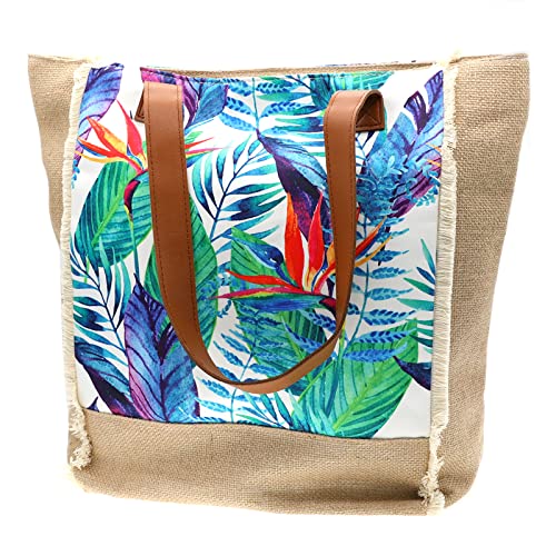 Tropical Straw Totes