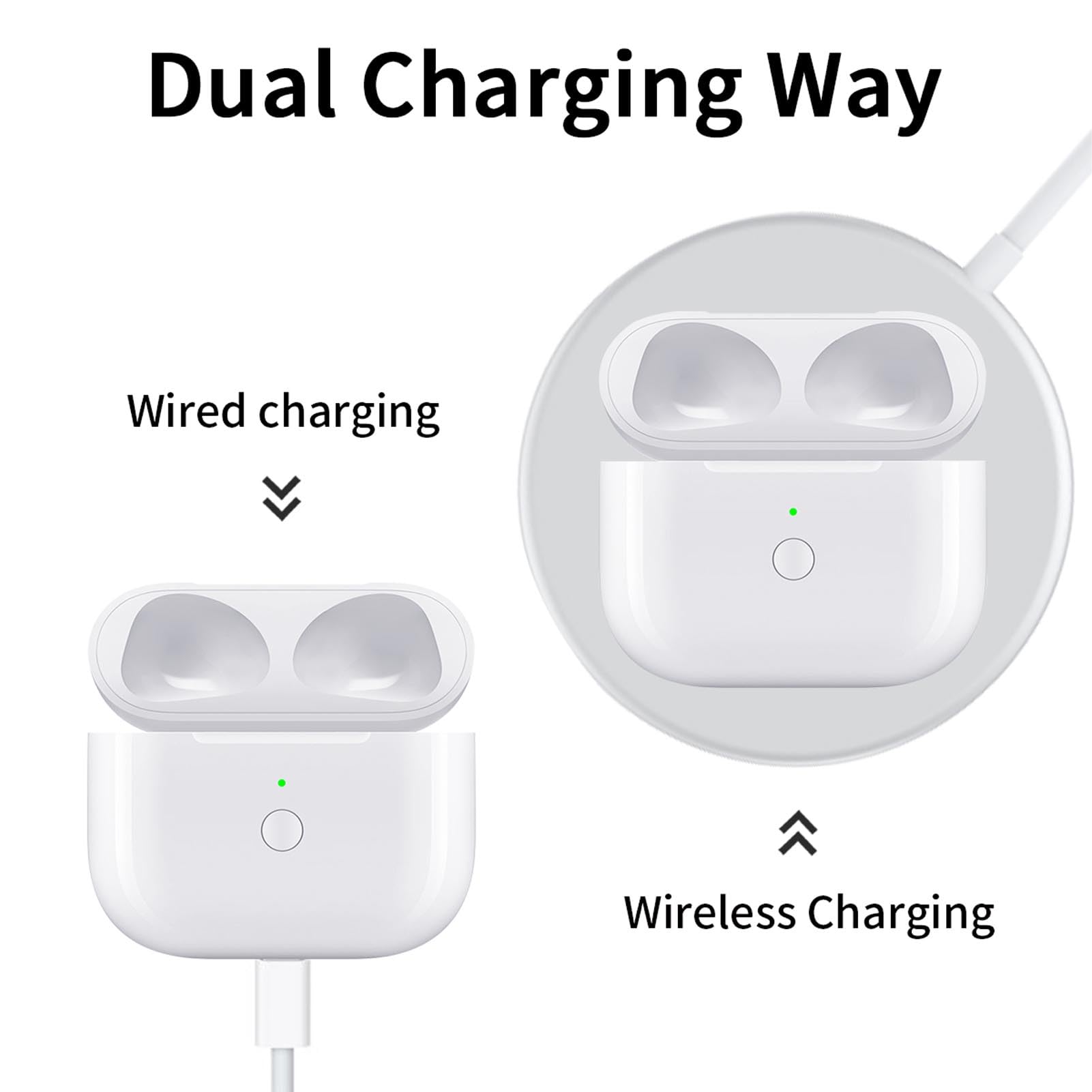 Replacement Charging Case for Earbuds - Extended Power Charger Case for Wireless Earbuds | Perfect for Travel, Workouts & Daily Commuting