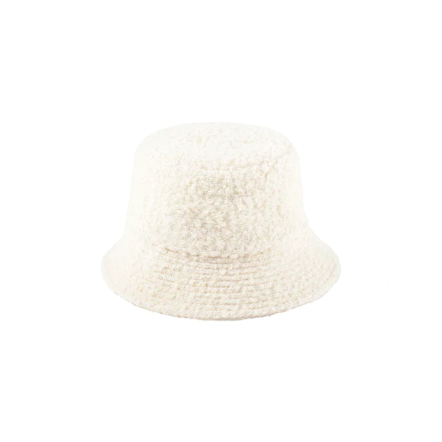 Shore Bucket Hat - Boucle Cotton Summer Beach Hat for Women & Men - UV Protection Wide Brim Sun Hat for Outdoor, Travel, and Vacation