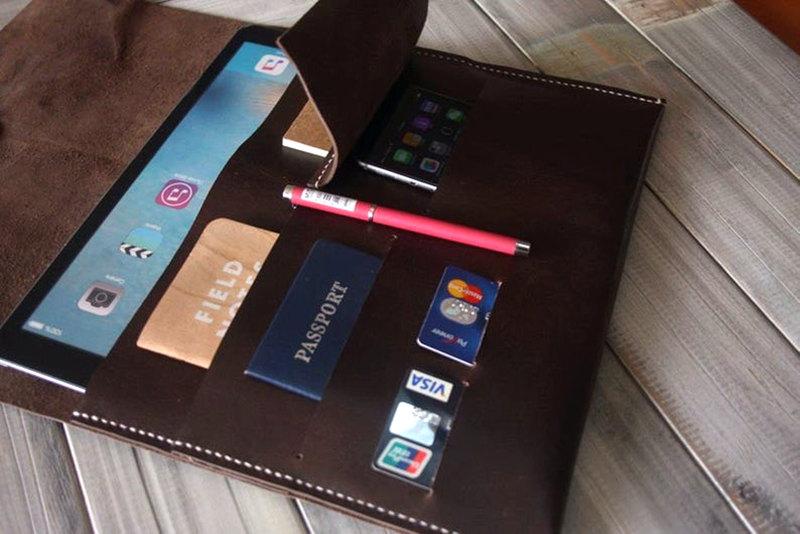 Custom Leather Laptop Sleeve for Microsoft Surface Pro - Premium Protective Case for Work, Travel & School (6/7/8/X Models) - Perfect Business & College Accessory