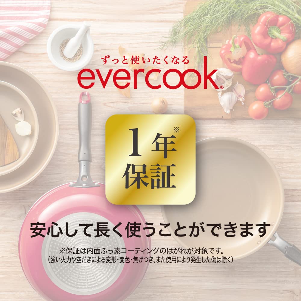 Evercook Nonstick Frying Pan Set - 9-Piece Induction Cookware with Removable Handles, Red - Perfect for Sauteing, Frying & Cooking Family Meals | Doshisha