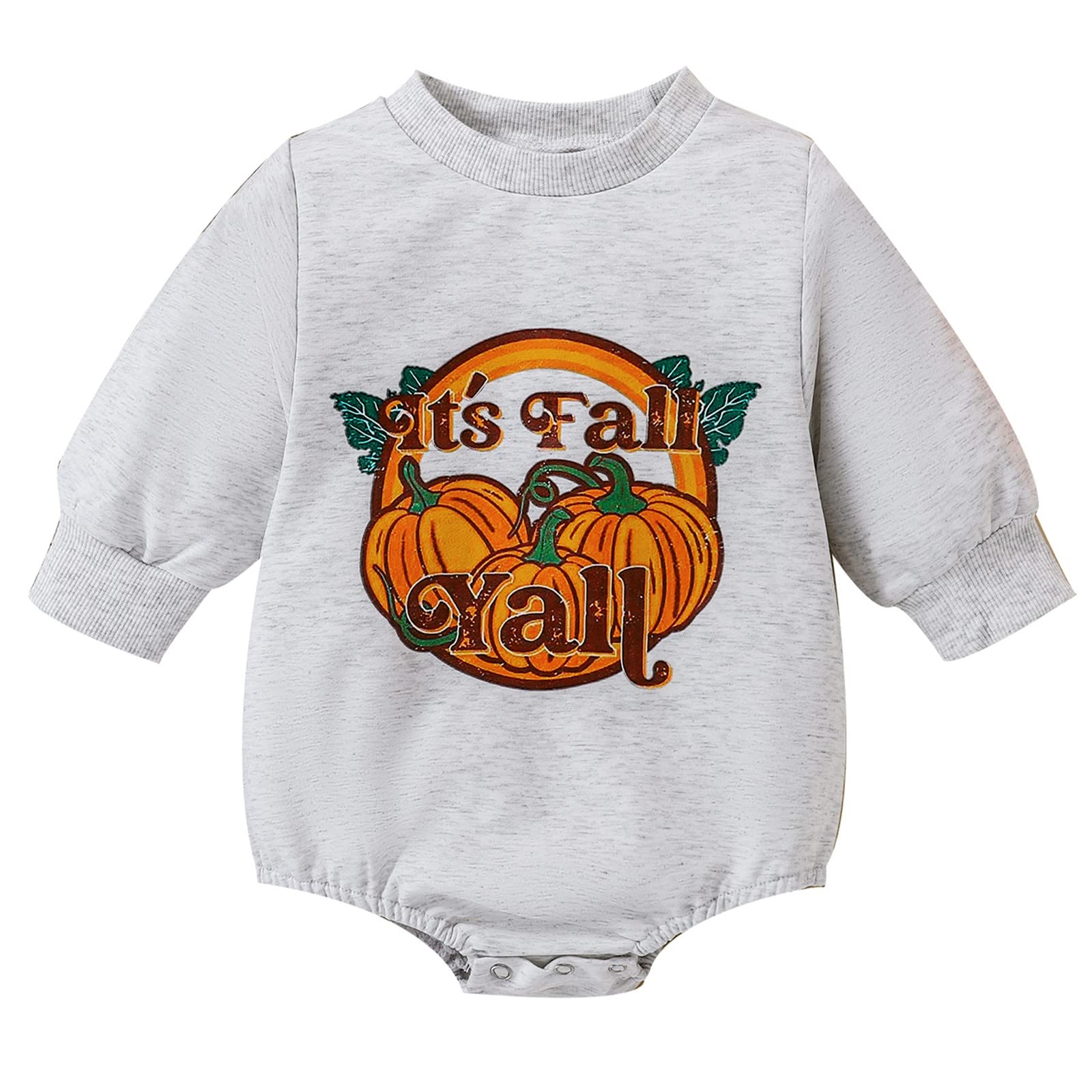 Baby Girl Sweatshirt Romper Outfit - Long Sleeve Bodysuit Top & Sweater Set for Newborns | Spring Baby Clothes for Playdates & Photo Shoots