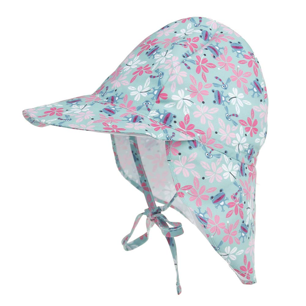 Baby Boys & Girls Sun Hat - Adjustable Toddler Summer UPF 50+ Wide Brim Sun Protection Hat for Beach, Pool & Outdoor Play
