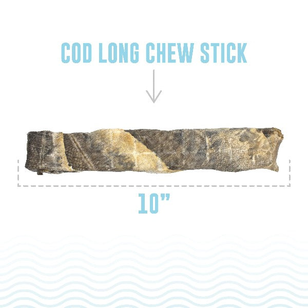 Premium Icelandic Hand-Wrapped Cod Skin Dog Treats - All-Natural, High-Protein Chews for Dental Health - Perfect for Training, Rewards & Long-Lasting Chewing Fun