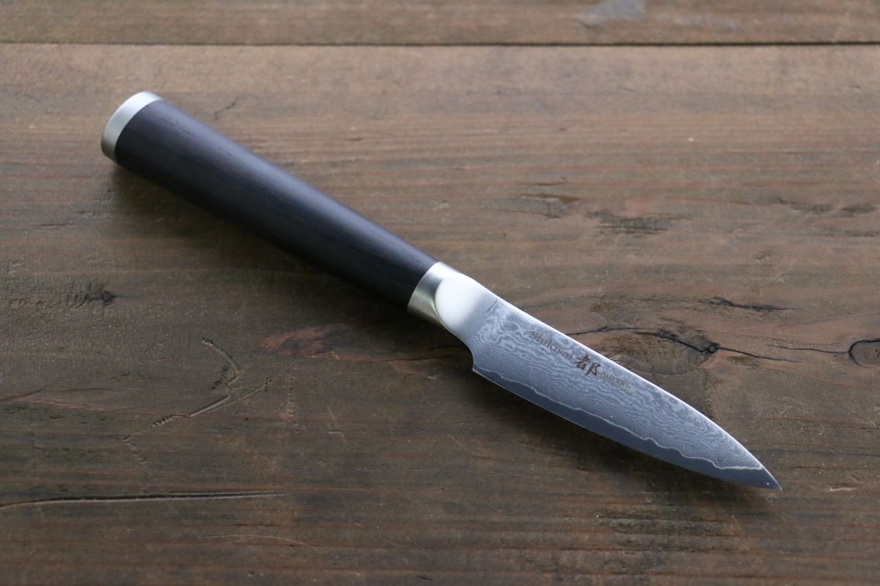 Premium Miyako AUS8 33-Layer Damascus Steel Paring Knife - 85mm Blade for Precision Slicing, Peeling & Garnishing - Perfect for Kitchen, Camping & Culinary Gifts