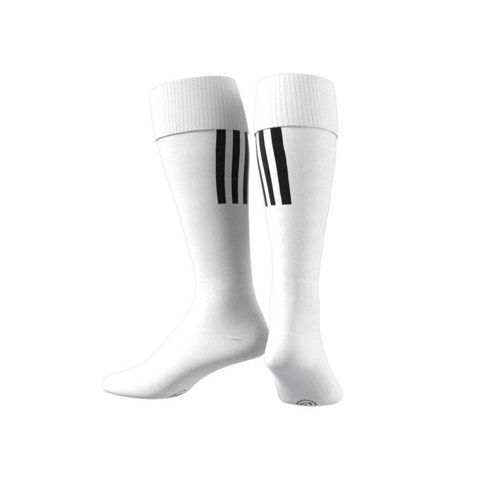 Adidas Santos 18 Soccer Socks - White/Black Football Crew Socks for Men - Perfect for Training, Matches & Sports Performance