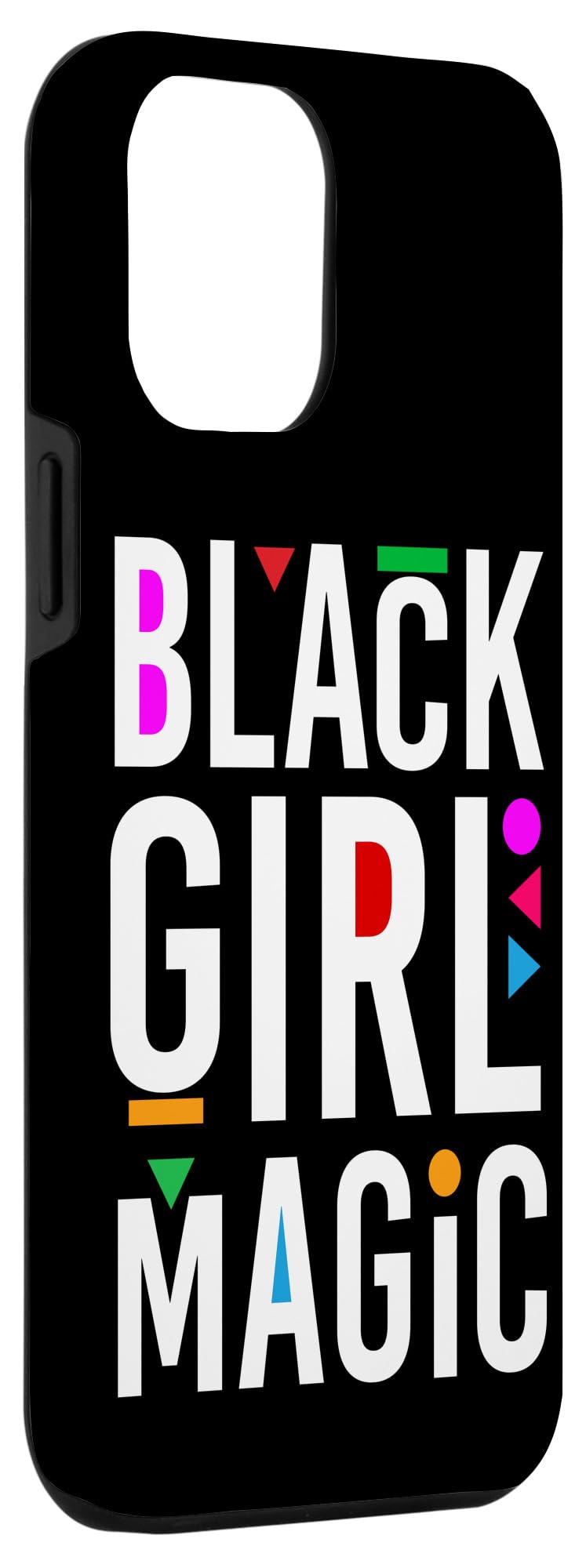 iPhone 12 Pro Max Case - Black Girl Pride Magic Word Art Protective Cover | Trendy Phone Case for Women, Girls | Perfect for Everyday Use, Work & School
