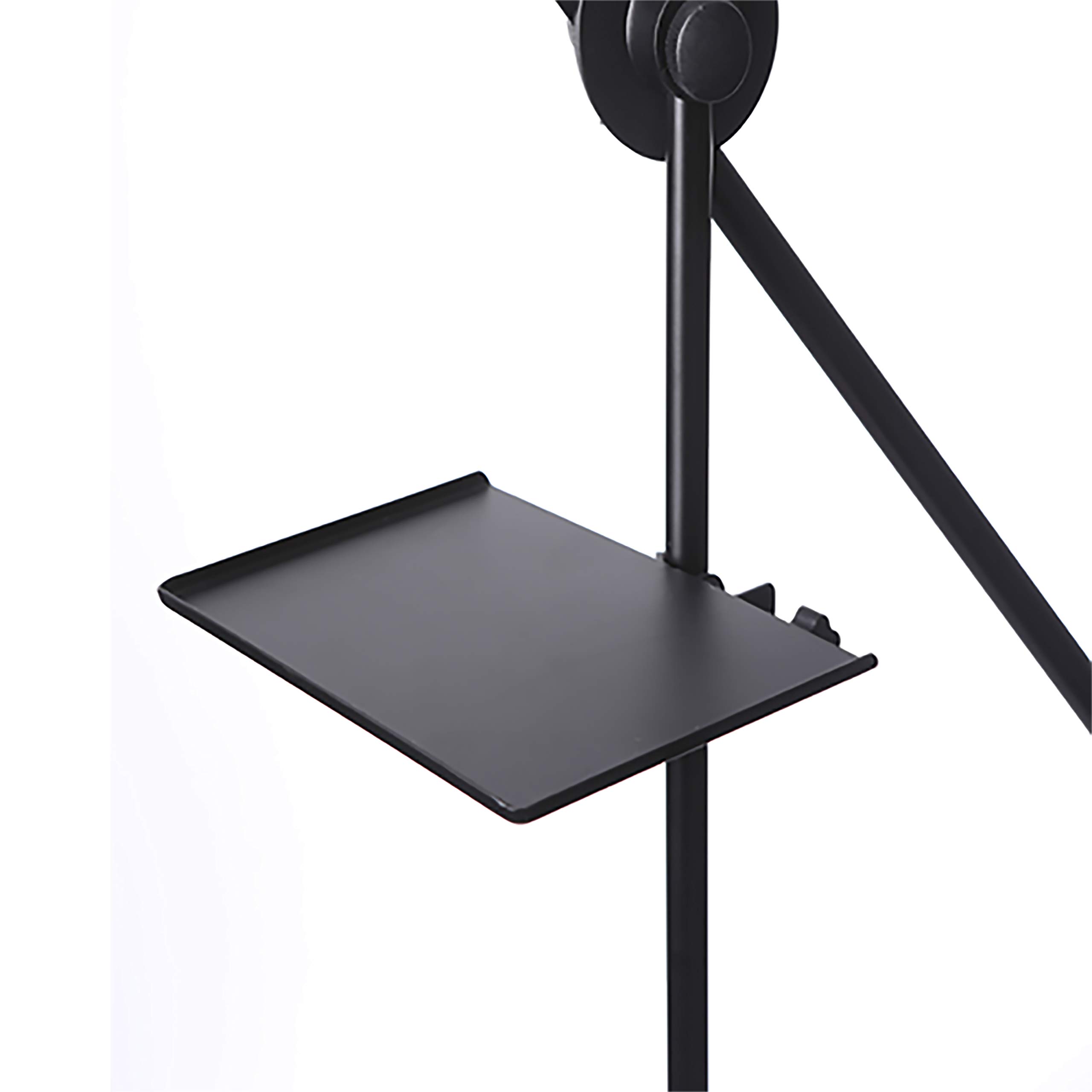 G Ganen Heavy Duty Steel Microphone Stand Tray - 7.95 Inch Music Sheet Holder with High Load Capacity | Perfect for Studio Recording, Live Performances & Instrument Stand Accessories