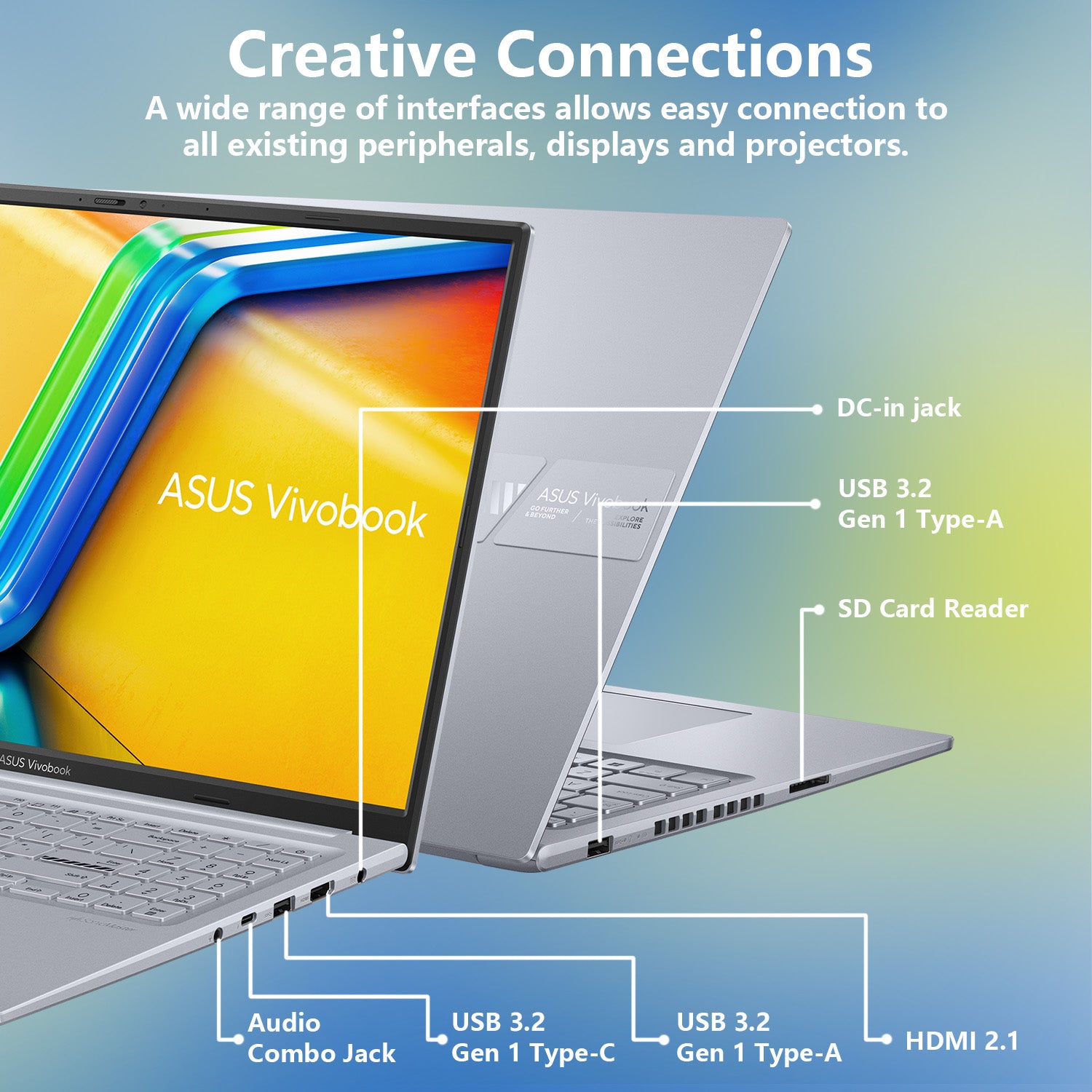 ASUS Vivobook Pro 16 Laptop - Intel Core i9 Processor, 16GB RAM, NVIDIA GeForce RTX 4050, 1TB SSD, Windows 11 Home, 60Hz Display - Silver | Powerful Performance for Gaming, Video Editing & Creative Work