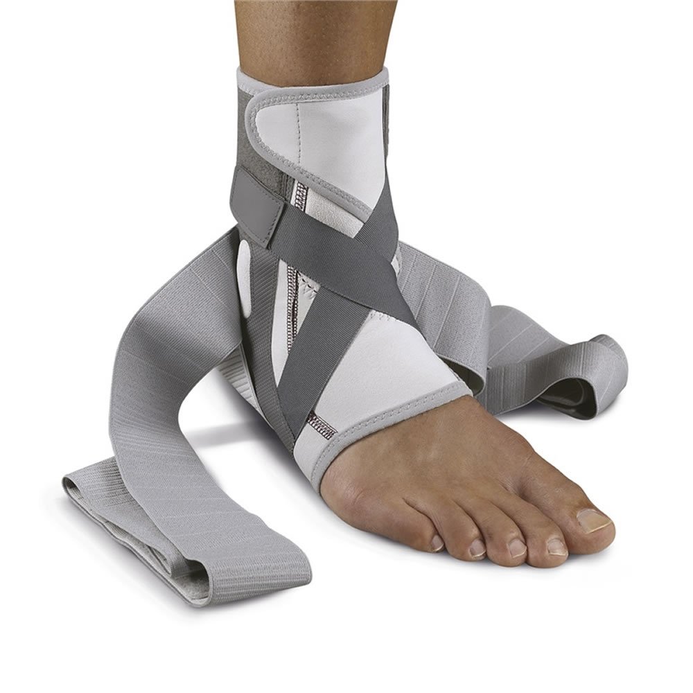 Push Med Ankle Brace - Adjustable Support for Achilles Tendon, Heel Lock Technology, Comfortable & Secure for Injury Recovery & Sports Use - Right Foot (Perfect for Running, Basketball & Post-Injury Rehabilitation)