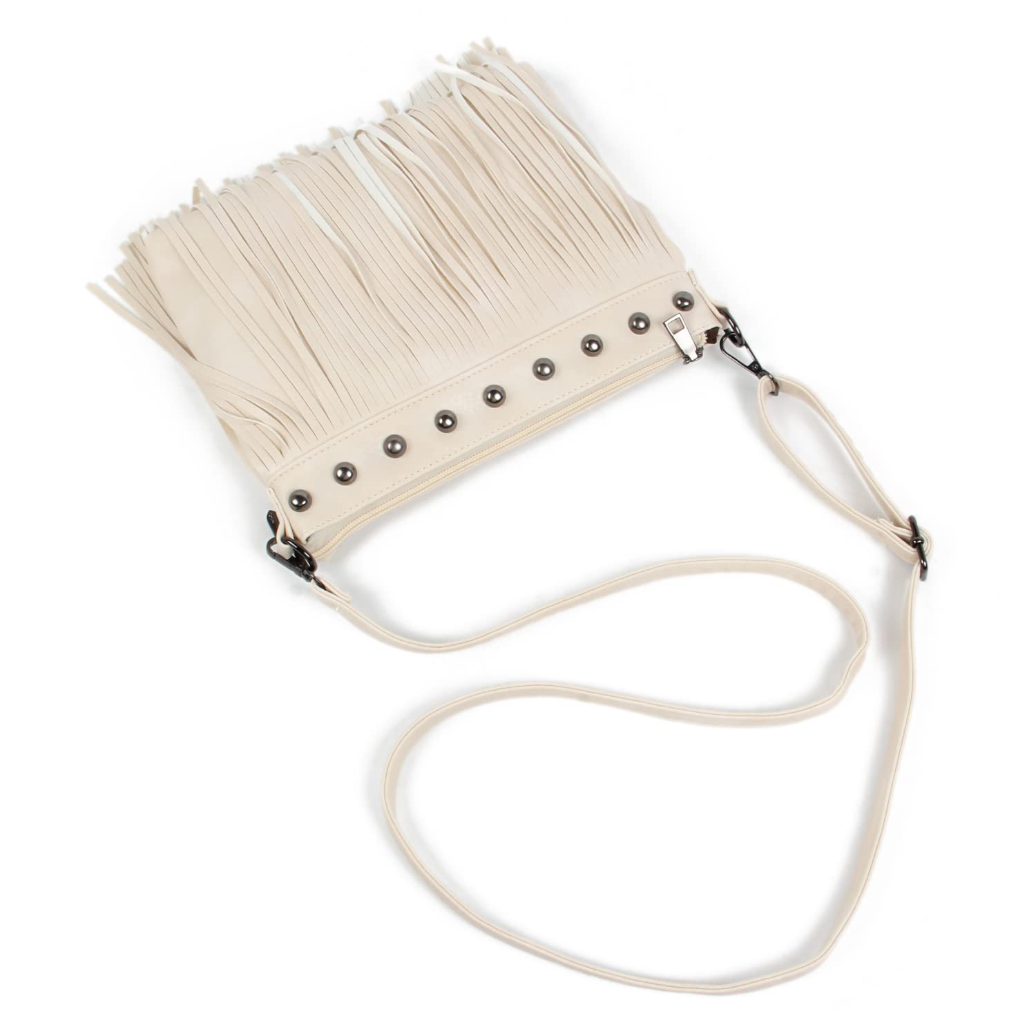 Vintage Emprier Women's Hobo Crossbody Purse with Fringe & Tassel - Small Shoulder Handbag for Casual Outings, Date Nights & Travel Accessories