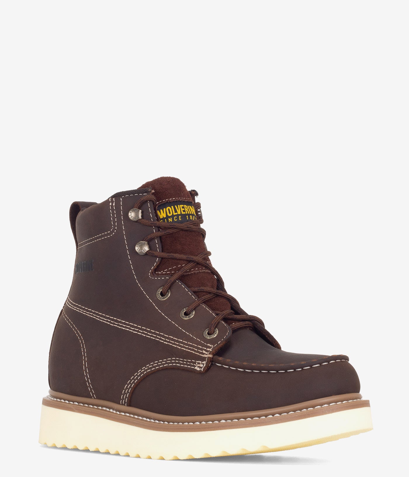 Wolverine Loader 6 Soft Toe Wedge Work Boots for Men - Durable & Comfortable Safety Shoes for Construction, Landscaping and Outdoor Work