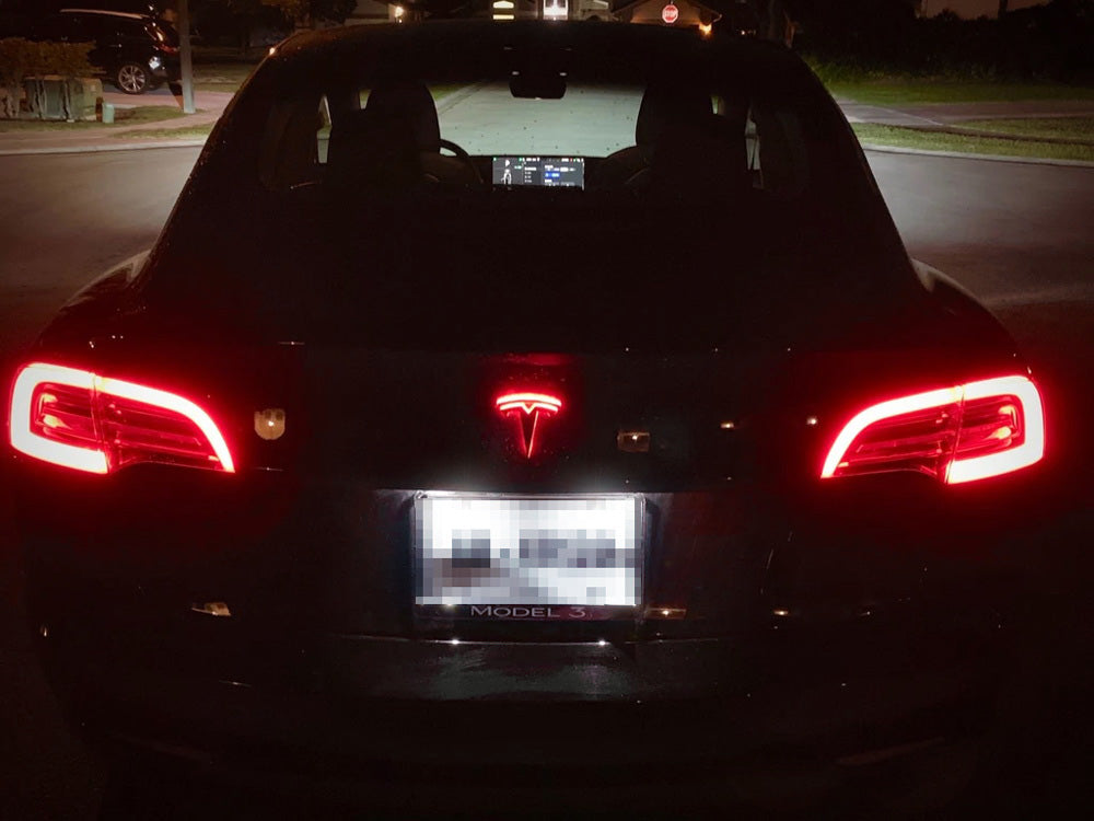 3W 18 SMD LED License Plate Light Kit for Tesla Model 3 & Model Y (2017-2023) - Bright White, Easy Installation, Waterproof - Perfect for Night Driving & Car Customization