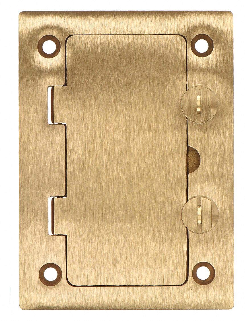 Brass Rectangular Floor Box Cover - Durable & Stylish for Home & Office Flooring Safety