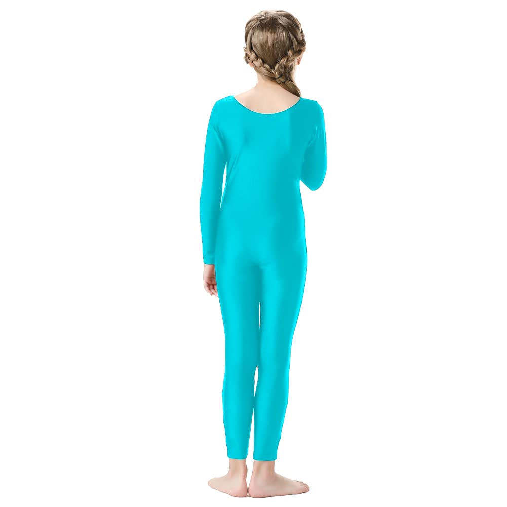 Girls Kids Long Sleeve Dance Unitard Bodysuits - Ballet Gymnastics Leotard for Toddler Performance & Practice
