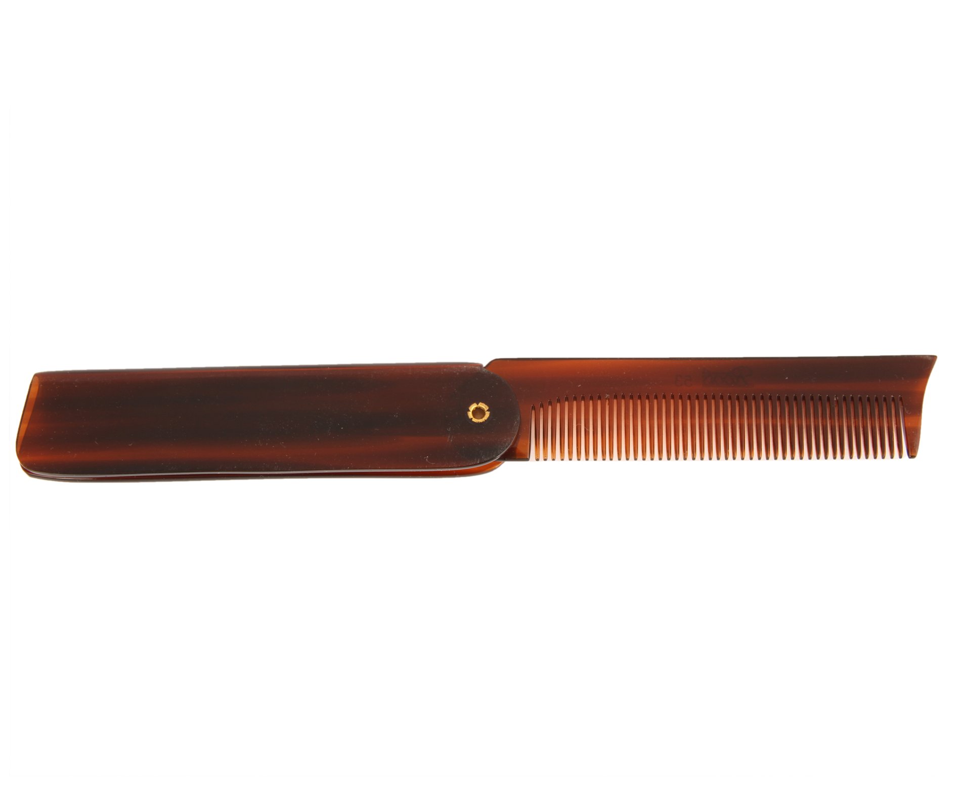 Roots Folding Pocket Comb with Clip - Compact Travel Hair Comb for Men & Women - Perfect for On-the-Go Styling, Travel, Gym & Emergency Hair Fixes