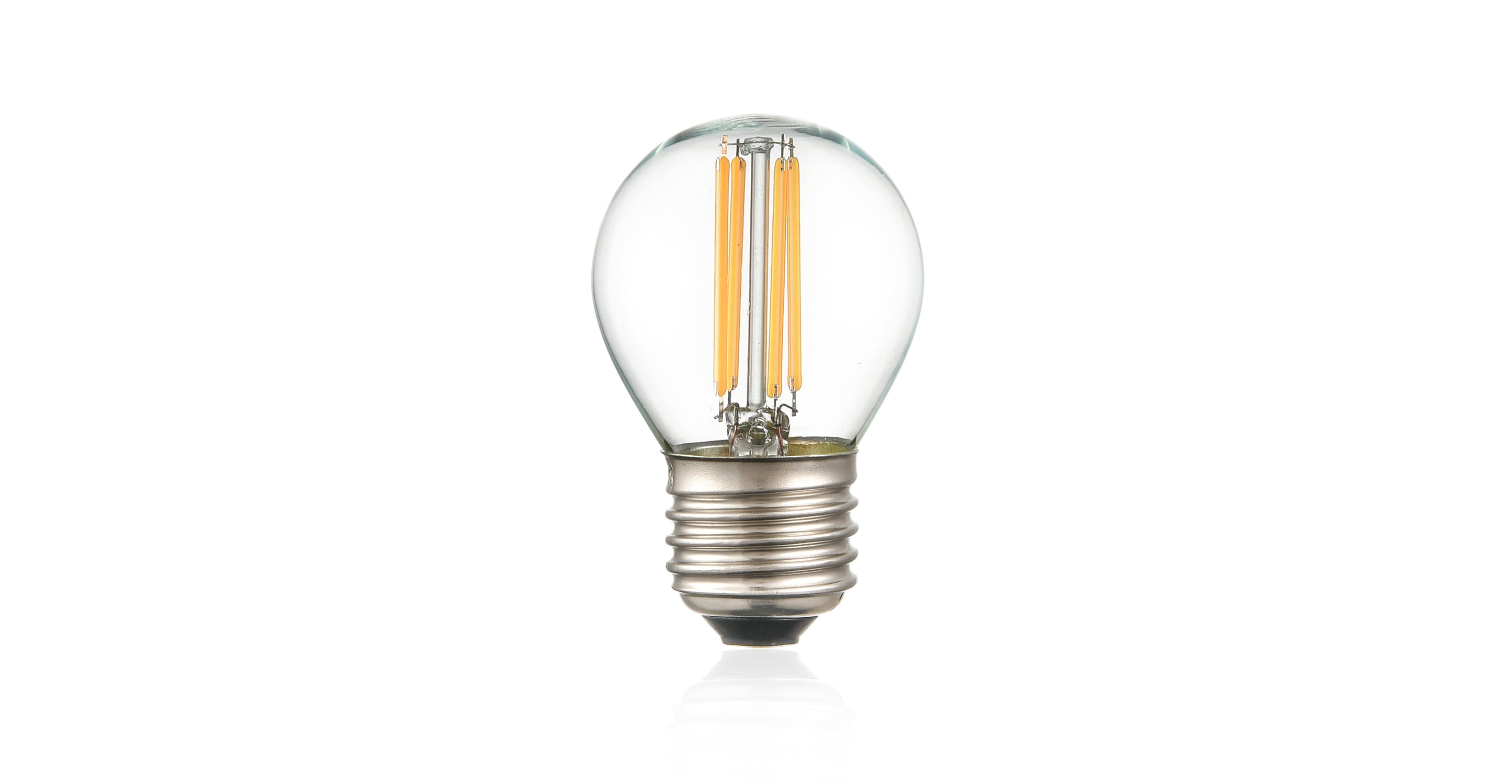 Klur G45 Vintage LED Edison Bulb - Dimmable Warm White 2700K, E26 Base, 6W (60W Equivalent) - Perfect for Pendant Lights, Chandeliers, and Industrial Style Lamps