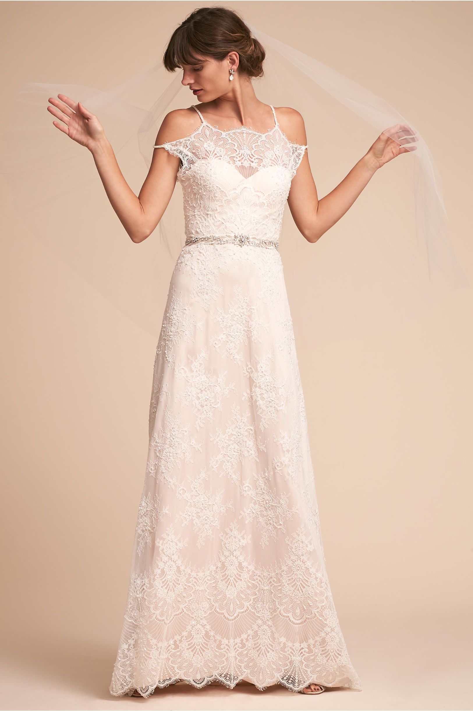 BHLDN Catherine Deane Karla Wedding Gown - Elegant Lace Bridal Dress for Romantic Ceremonies & Formal Events