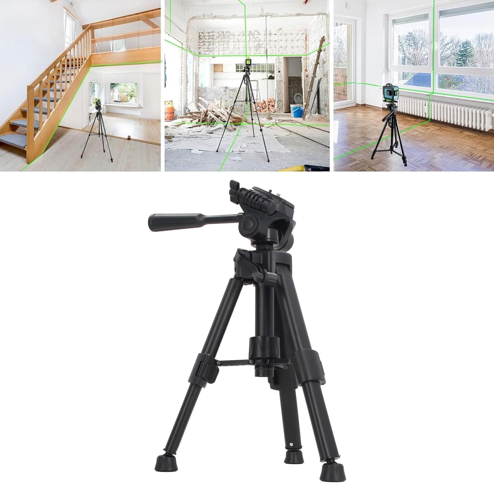 Professional DSLR Camera Tripod - Lightweight Aluminum Travel Tripod with Carry Bag for Mirrorless Cameras, Smartphones & Spotting Scopes | Perfect for Outdoor Photography, Vlogging & Travel Adventures