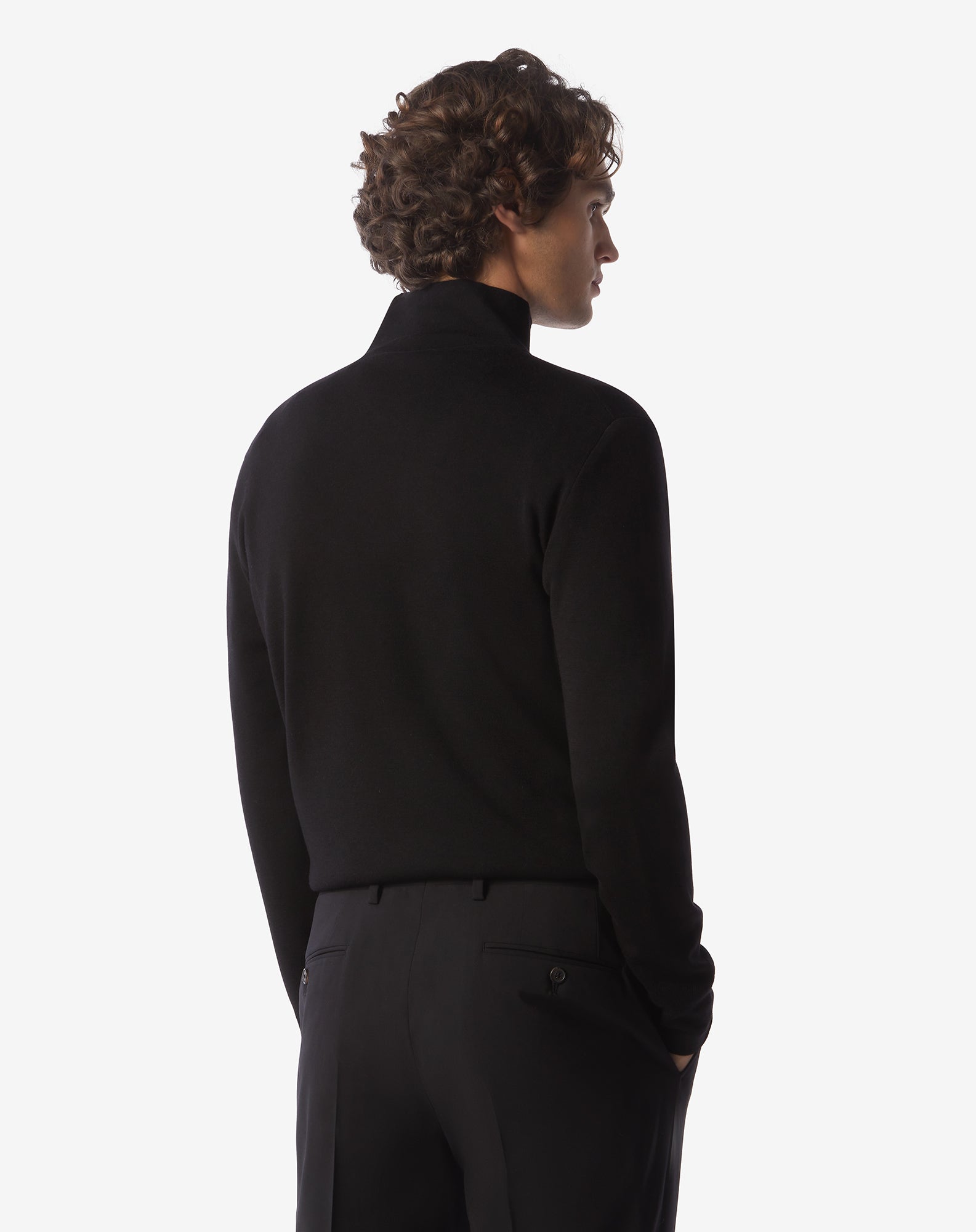 Premium CORNELIANI Extrafine Wool Turtleneck Sweater - Black | Soft & Warm Men's Winter Pullover | Perfect for Office, Date Night & Cold Weather Layering