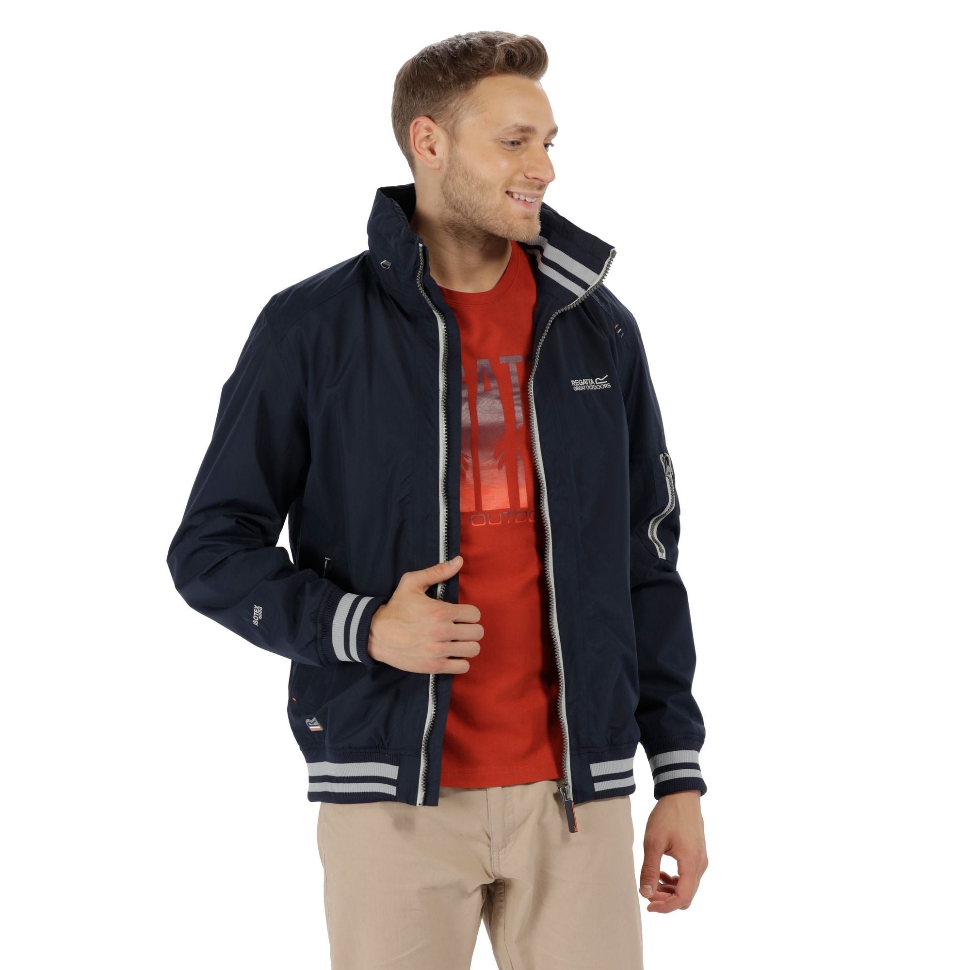 Regatta Men's Marvyn Jacket - Waterproof Windbreaker for Outdoor Hiking & Camping - Lightweight Raincoat for Travel & Daily Wear
