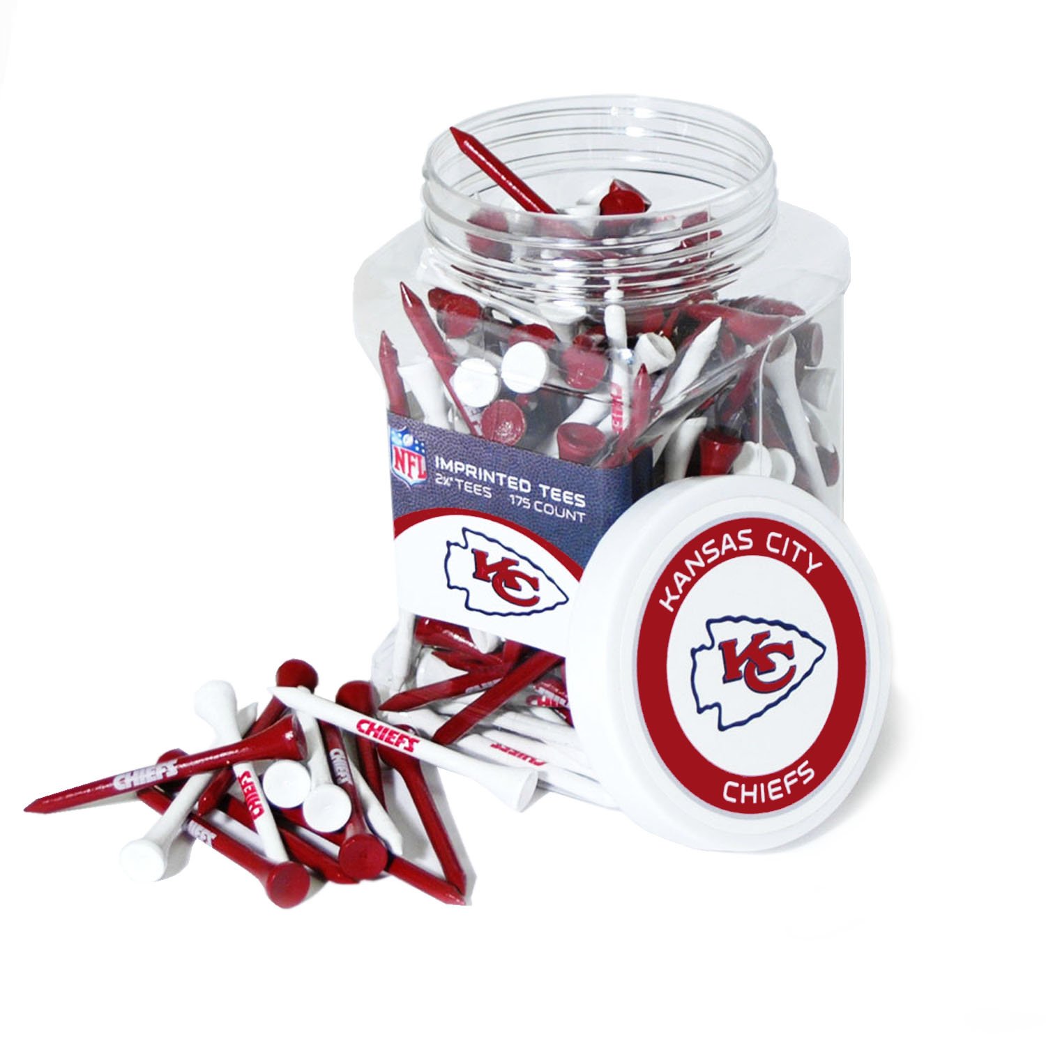 Team Golf Unisex Adult 175 Golf Tees - Premium Wooden Golf Tees for Men & Women - Perfect for Driving Range, Practice & Tournament Play