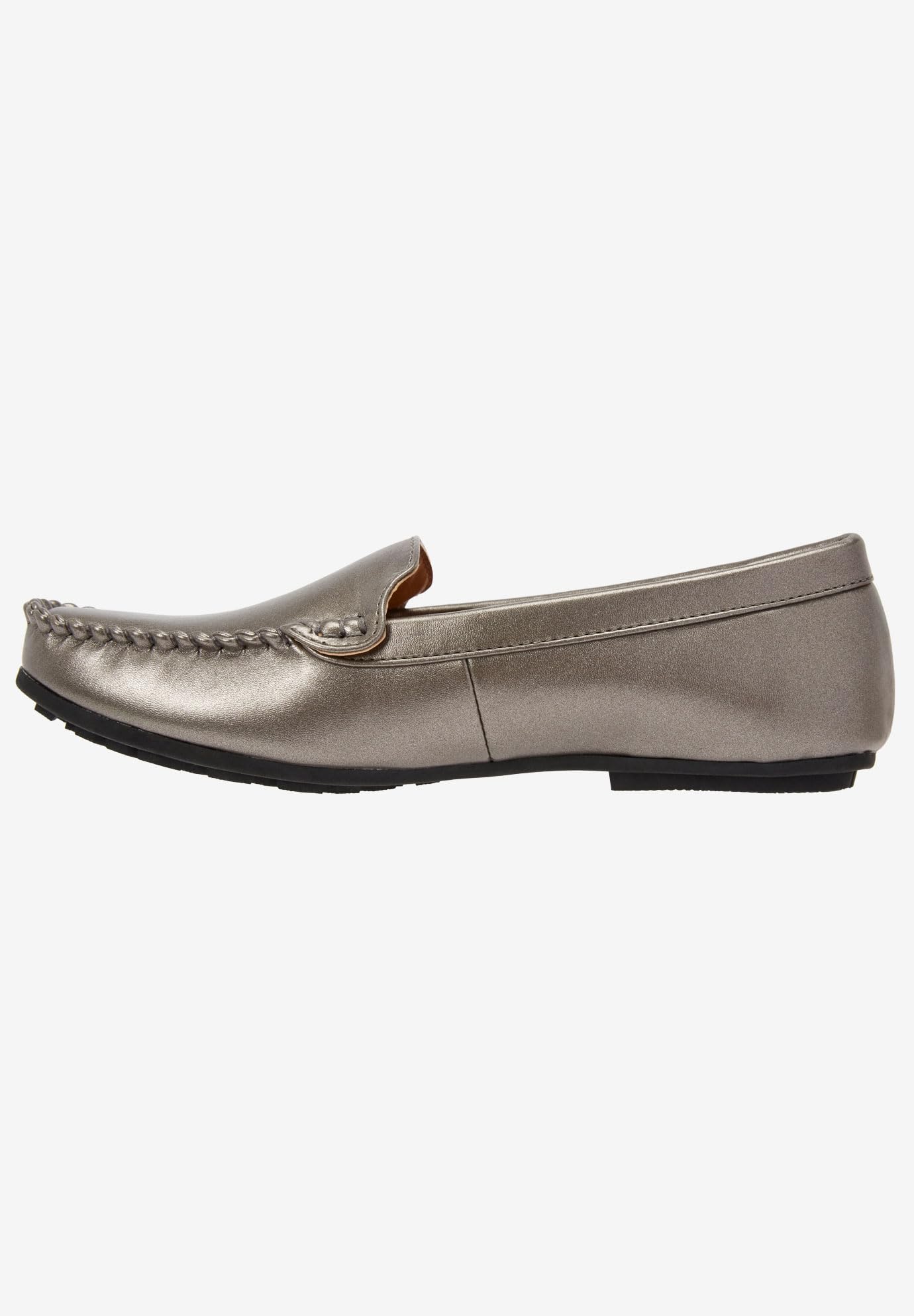 Comfortview Women's Wide Width The Milena Moccasin - Soft Slip-On Loafers for Casual Wear & Indoor Comfort