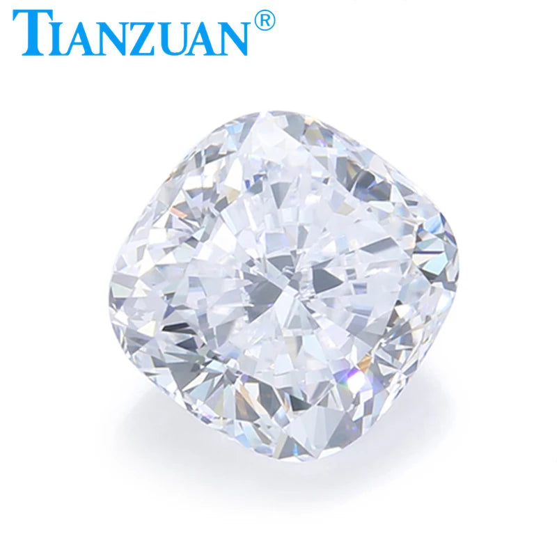 Lab Grown Diamond HPHT Cushion Cut D Color VVS1/VS1 2EX Loose Gemstone with GEMID Certification - Perfect for Engagement Rings, Jewelry Making & Custom Designs