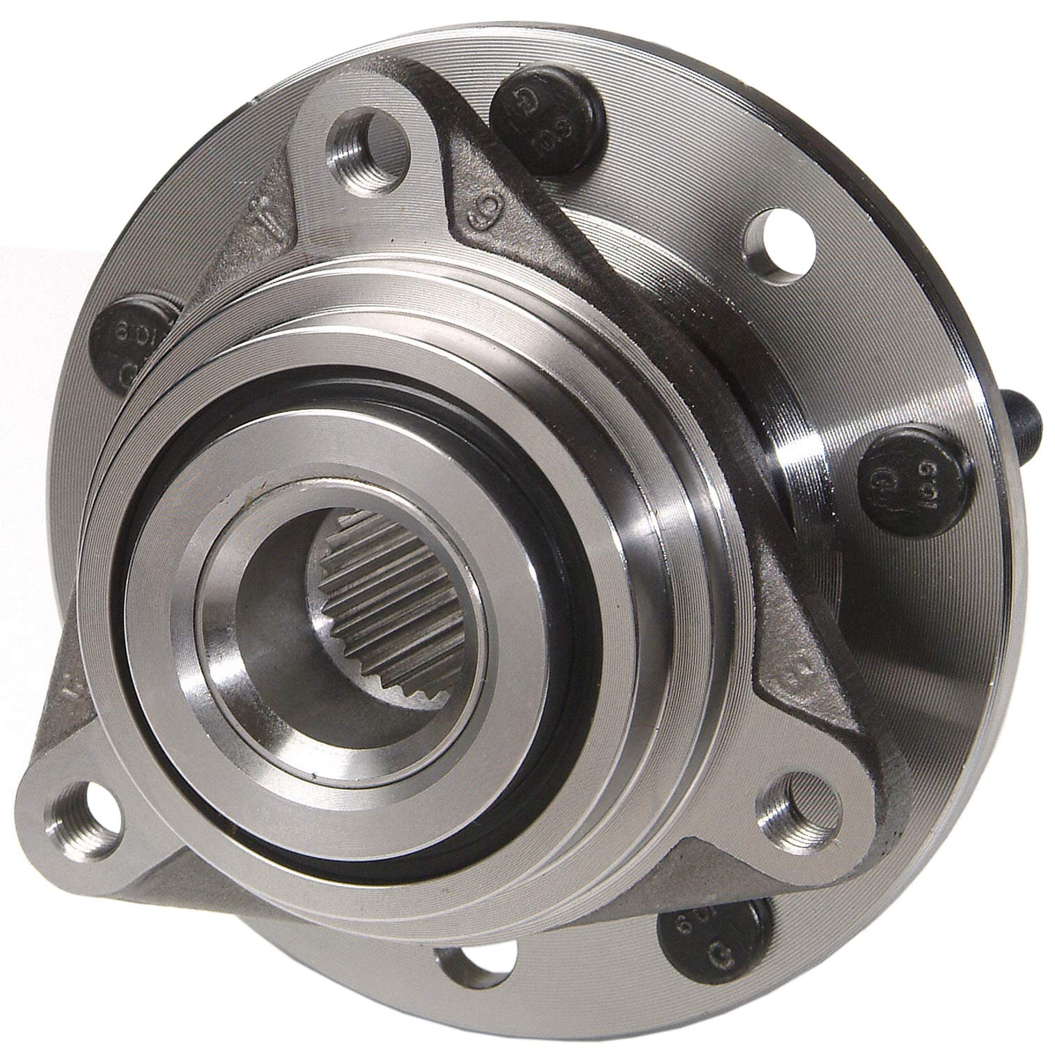 MOOG 513013 Wheel Bearing and Hub Assembly for Chevrolet Corvette C5 C6 - Front & Rear Replacement Parts - Durable Performance for Smooth Driving