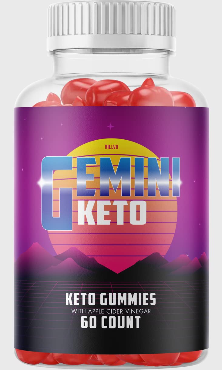 Gemini Keto Gummies with ACV - Advanced Ketogenic Formula for Weight Loss (60 Count) - Supports Ketosis & Energy Boost for Low-Carb Dieters