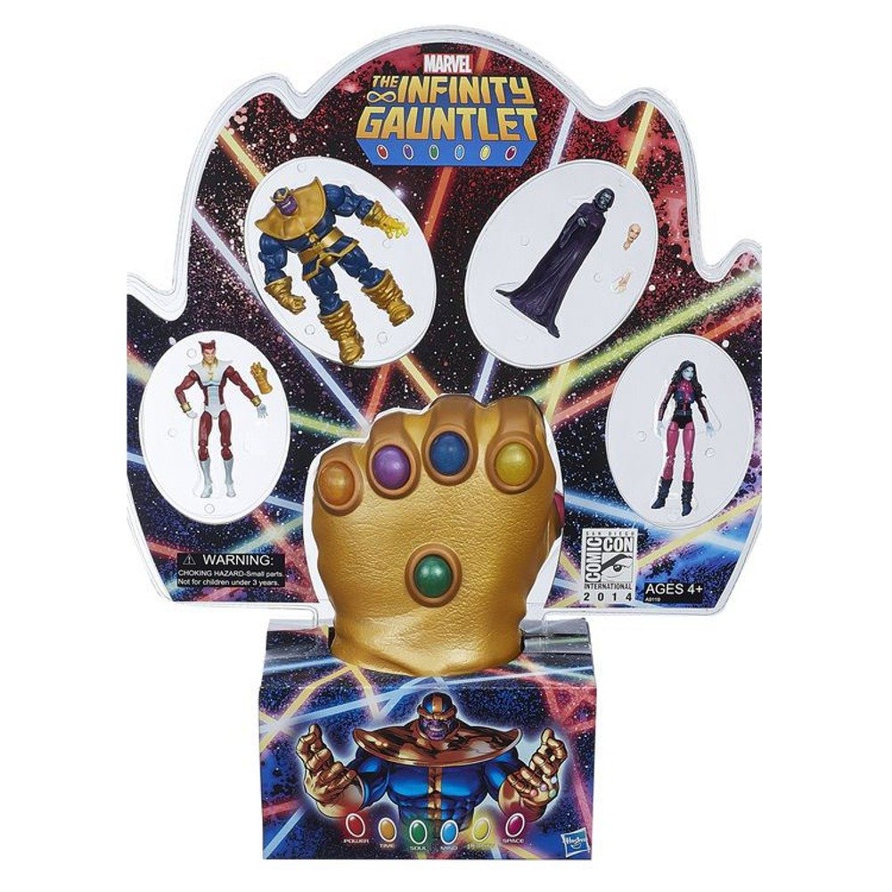 2014 SDCC Exclusive Infinity Gauntlet Set - Hasbro Marvel Universe Comic Con Collectible - Perfect for Marvel Fans, Cosplay & Display