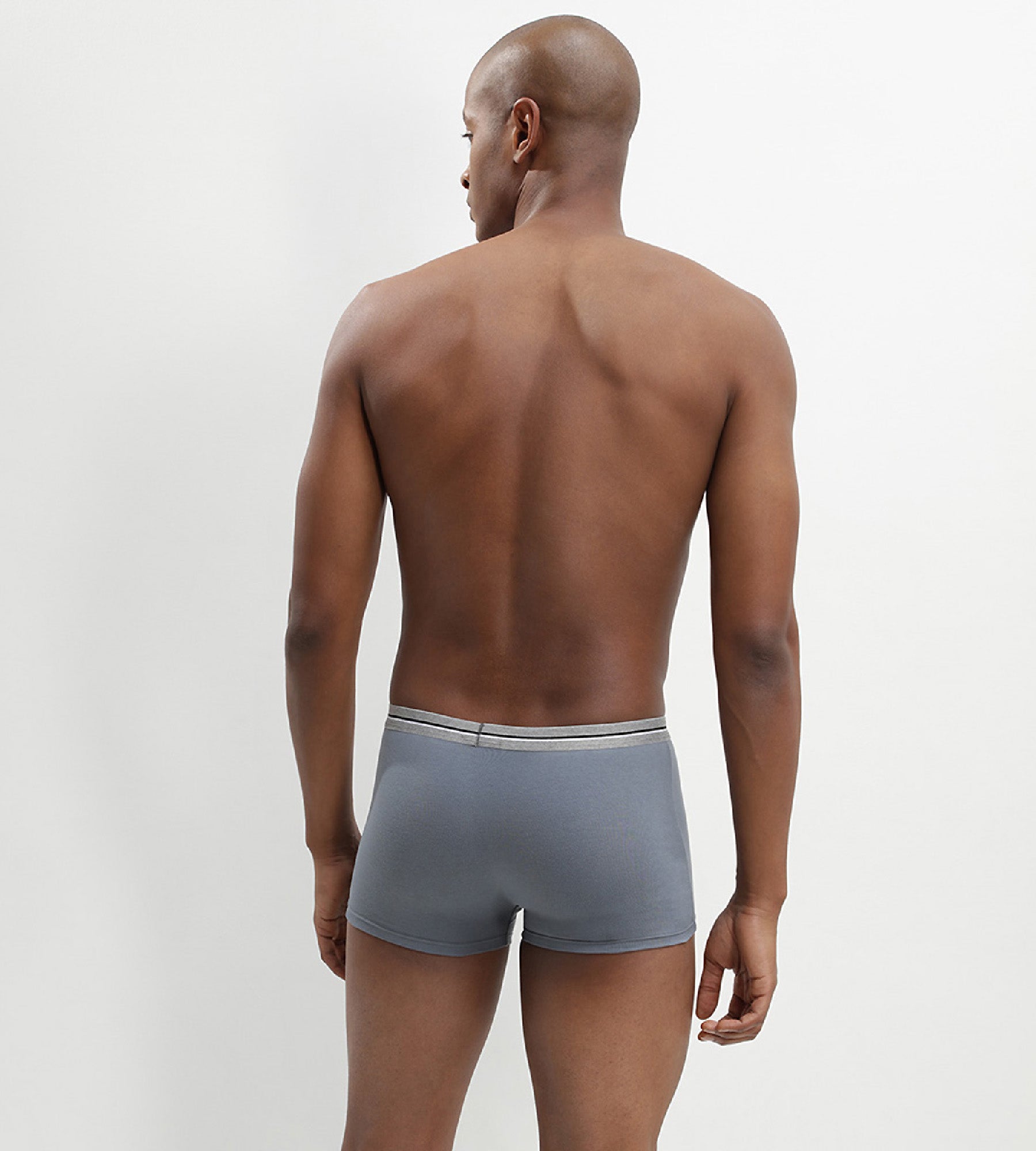 3 Pack Men's Stretch Cotton Boxer Briefs - Steel Gray & Black - Ultra Durable & Comfortable Underwear for Daily Wear, Workout & Travel