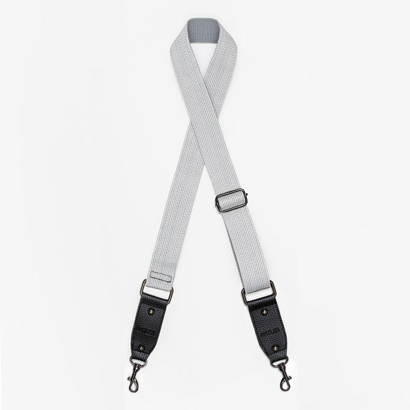 Premium Genuine Leather Antler Bag Strap in Silver - Adjustable Shoulder Strap for Handbags, Totes & Crossbody Bags - Perfect for Travel, Work & Everyday Use