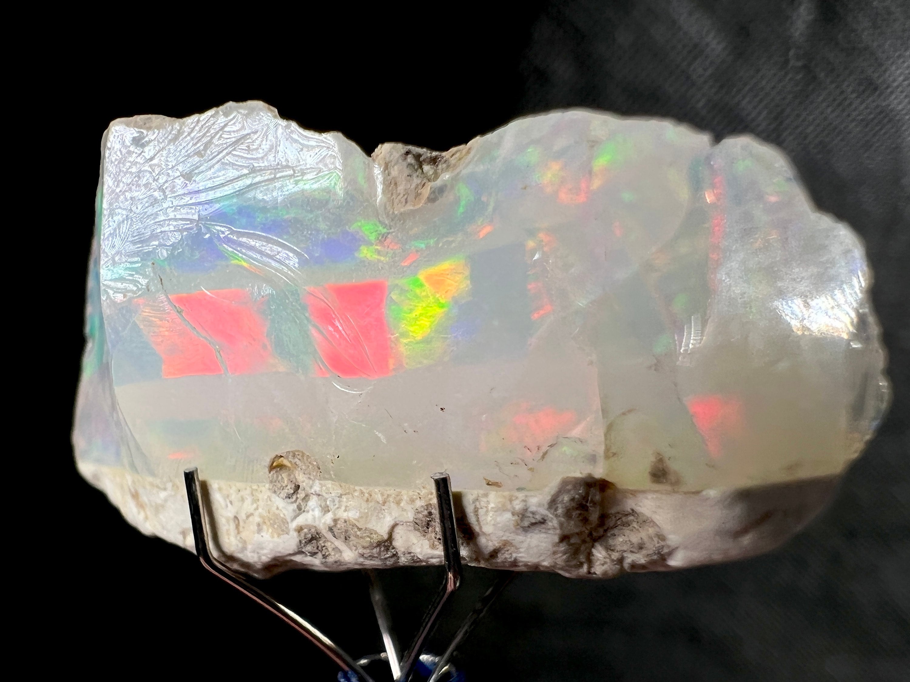 Premium 4A+ Welo Opal Raw Crystal - Natural Cutting Grade Opal for Jewelry Making, October Birthstone, Gemstone Collection (50657) - Perfect for Rings, Necklaces & DIY Craft Projects