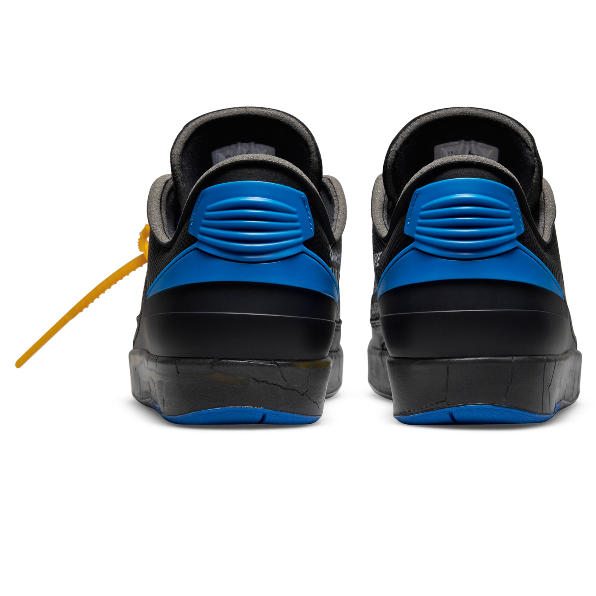 Air Jordan 2 X Off-White Retro Low Sneakers - Black & Blue Basketball Shoes for Men | Streetwear Fashion & Casual Wear